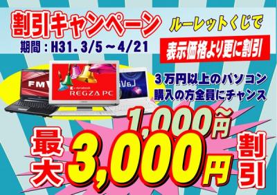 割引キャンペーン