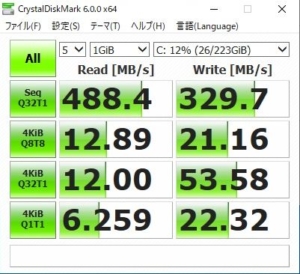 SSD PLUS SDSSDA-240G-J26の応答速度
