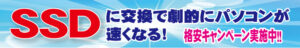SSDに変更すると劇的にパソコンが速くなる！