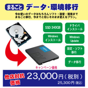 SSD交換データ移行プラン