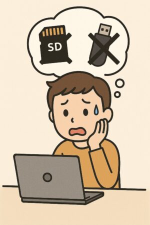 突然読み込めなくなったSDカードやUSBメモリ