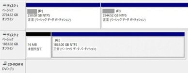 復旧したＧＰＴパーティション